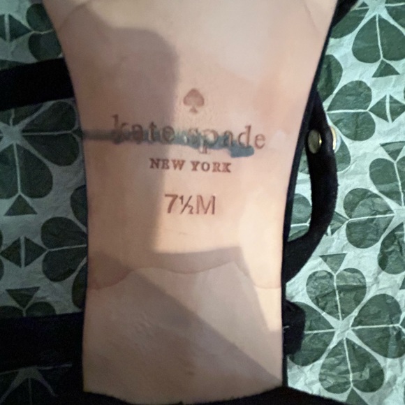 Kate Spade wynne black sandals with pearl detailing. Great pre owned condition. - Picture 4 of 4